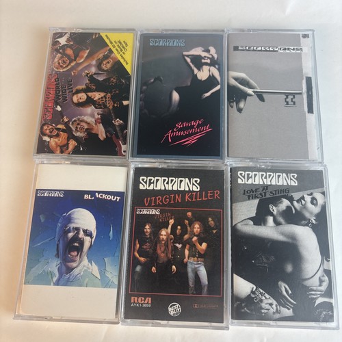 Scorpions cassette tape - scorpions, x6