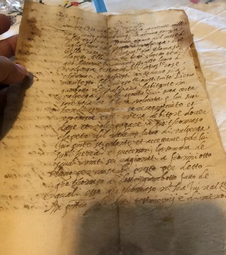 Antico manoscritto storico - antico,