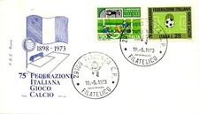 Storia Postale - FDC Roma - Repubblica - 1973 - 75 Feder. Italiana Gioco Calcio