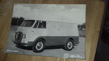 1 RARA FOTO PUBBLICITARIA MADRE CASA - D'EPOCA -ALFA - ROMEO 2 FURGONE