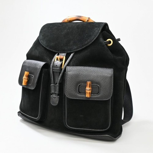 Gucci zaino bambù scamosciato - bambù,