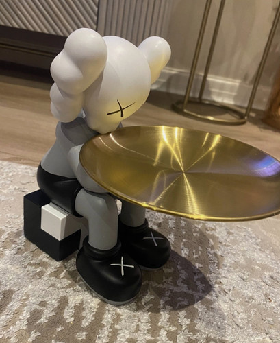 Kaws grey figure with - grey,