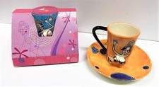 Tazza con piattino "Tette 3D"
