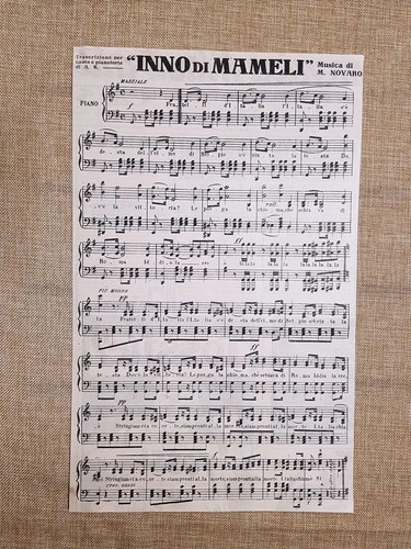 Inno mameli per - canto, e