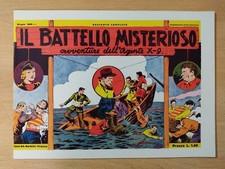 L'agente segreto X-9 Il battello misterioso Nerbini 1938 Anastatico Edicola
