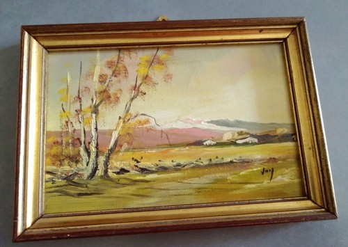 Dipinto olio cartone - a, su