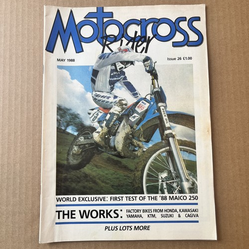 Motocross rider may 1988 - rider, #26