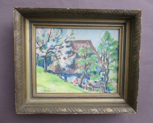 Pastell landschaft mit - pastell,