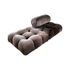 Brown Velvet Restored Camaleonda By Mario Bellini for B&B Italia