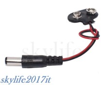 Clip pila 9V con connettore DC