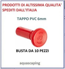 10 PZ. TAPPO JOHN GUEST D. 6 MM  RACCORDO  ATTACCO RAPIDO ACQUA OSMOSI IDRAULICA