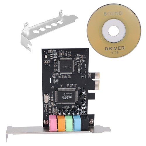 Scheda audio pcie - audio, 5.1,