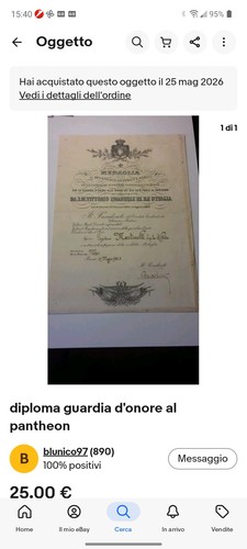 Diploma guardia onore al - diploma, d'onore