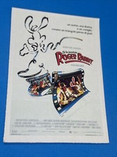 CHI HA INCASTRATO ROGER RABBIT - Locandina Poster - Vintage Versione Ufficiale