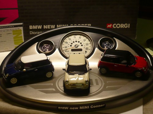 Mini cooper diorama - cooper, corgi
