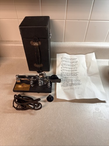 Vibroplex telegraph morse key - vibroplex,