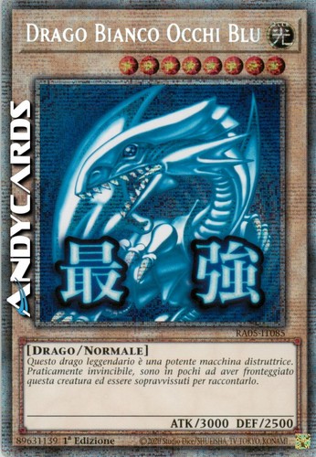 Drago bianco occhi - bianco, blu