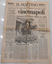 IL MATTINO COPIA ORIGINALE STORICA PRIMO SCUDETTO NAPOLI MARADONA 11 MAGGIO 1987