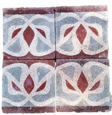 4 mattonelle riggiole in