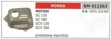 Protezione marmitta HONDA rasaerba tosaerba tagliaerba GC 135 160 011563