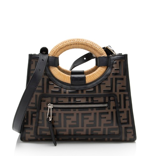 Fendi embossed vitello - fendi, ff