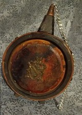 Fiasca borraccia botticella botte antica (?) vintage Legno con Stemma Araldico