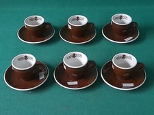 SET 6 TAZZINE + 6 PIATTINI CAFFÈ ESPRESSO MOKADOR MOKA DOR PORCELLANA ACF. CB35