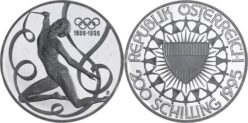 Austria 200 scellini argento - austria:,