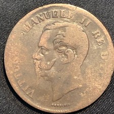 1862-M Italy 5 Centesimi
