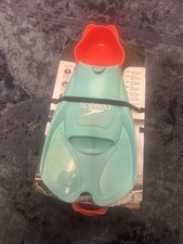 Pinne pinne SPEEDO biofuse/lama corta per allenamento nuoto UK 11-12