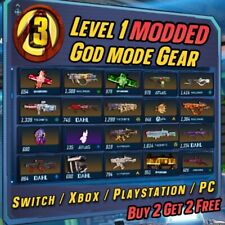Borderlands 3 | LEVEL 1 MODDED GEAR ⭐️ Articoli GodMode (Switch | PC | Xbox | PS4/5)