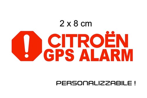 Adesivo citroen gps alarm - citroen,