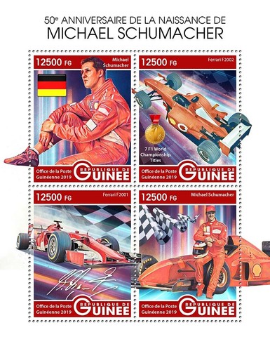 Francobolli michael schumacher - francobolli,