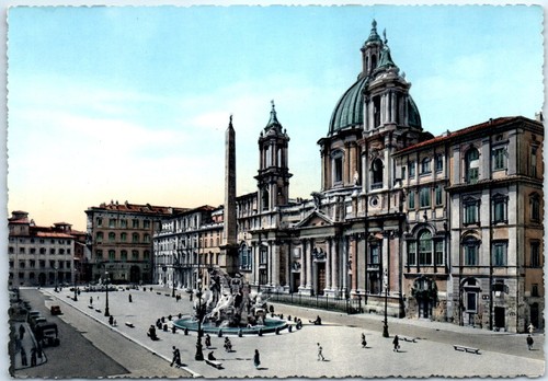 Cartolina piazza navona - -,