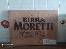 targa stile vintage Birra Moretti 40x30x15 in sughero 