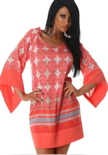 Damen kimono tunika minikleid - damen,