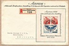 Svizzera - 1938 – “Aarau” – Busta viaggiata