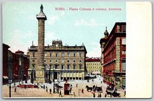 Cartolina d'epoca Roma Piazza