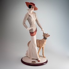Giuseppe Armani Florence ‘The Stroll’ Lady & Greyhound 2000 Italian Figurine