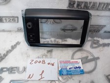 9673861377 CORNICE RIVESTIMENTO DISPLAY RADIO PEUGEOT 2008 ANNO 2016