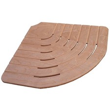 Pedana doccia angolare lato 74 cm in legno per piatto doccia angolare lato 90