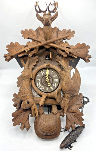 Grande antico orologio cucù - antico,
