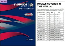 2009 Evinrude E-tec 25 30 HP