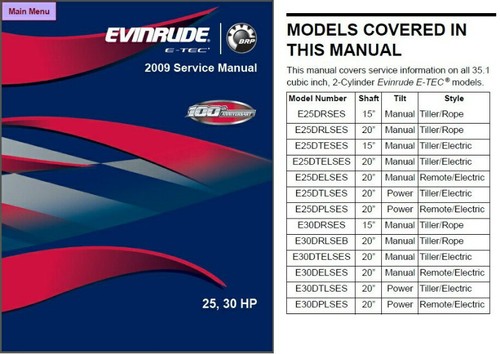 2009 evinrude tec - 2009,