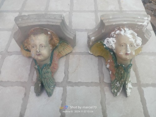 Coppia putti mensola - coppia, antica