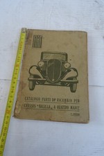 catalogo parti di ricambio Fiat Balilla a quattro marce 1934