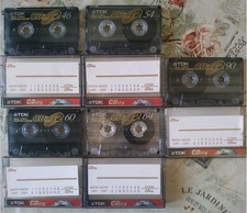 Lotto 5 Cassette TDK CDing2 46/54/60/64/90 - Europe 2001 - Chrome Collection