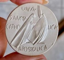 MEDAGLIA GIOVANNI XXIII CONCILIO ECUMENICO OPUS MANZU' ARGENTO FDC UNC