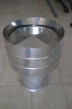 Terminale a botte tondo cappello fumaiolo antivento, antipioggia. Comignolo Inox