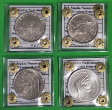 AC022_AC056-REPUBBLICA - 500/1.000 Lire Ag Caravelle/Unità/Dante 1958 - 2001